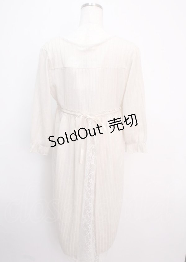 画像2: axes femme / レース重ねロングカーディガン M キナリ Y-25-03-14-065-AX-TO-SZ-OS (2)