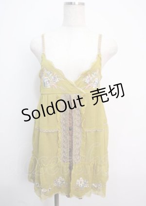 画像: axes femme / カラー刺繍チュニック M イエロー Y-25-03-14-066-AX-OP-SZ-OS
