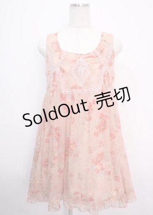 画像: axes femme / 花柄楊柳チュニック M ピンク Y-25-03-14-075-AX-OP-SZ-OS