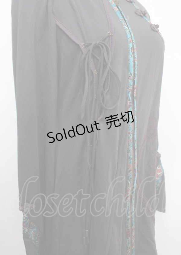 画像3: Ozz oneste / 刺繍チャイナチュニックワンピース  グレー Y-25-03-17-057-OO-OP-SZ-ZY (3)