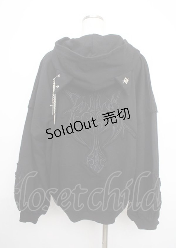 画像2: REFLEM / 猫耳ジップアップパーカー F ブラック Y-25-03-17-063-PU-TO-SZ-ZY (2)