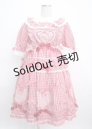 画像: BABY,THE STARS SHINE BRIGHT / Sweet Gingham Dollワンピース  アカ Y-25-03-17-094-BA-OP-SZ-ZY