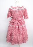 画像2: BABY,THE STARS SHINE BRIGHT / Sweet Gingham Dollワンピース  アカ Y-25-03-17-094-BA-OP-SZ-ZY (2)