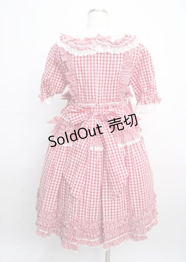 画像2: BABY,THE STARS SHINE BRIGHT / Sweet Gingham Dollワンピース  アカ Y-25-03-17-094-BA-OP-SZ-ZY (2)