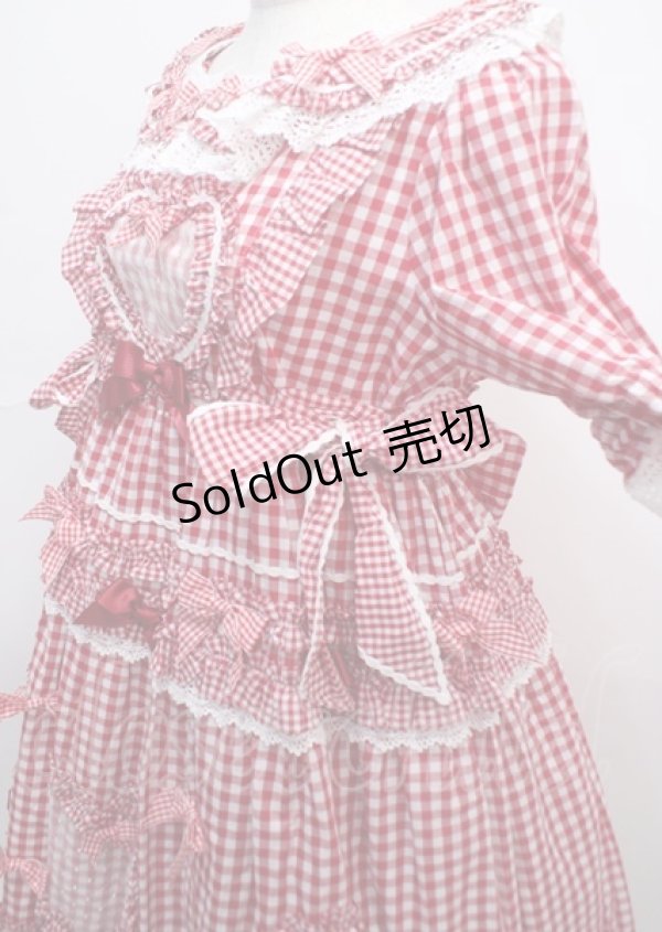 画像3: BABY,THE STARS SHINE BRIGHT / Sweet Gingham Dollワンピース  アカ Y-25-03-17-094-BA-OP-SZ-ZY (3)
