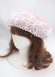 画像1: m petit by misako / TT*AMレースBベレー  中桃 Y-25-03-17-022-LO-AC-SZ-ZY (1)