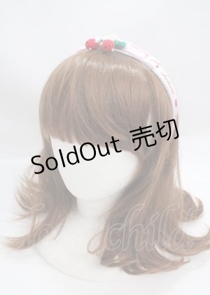 画像: Lolime by mellfy memory / Lolime logo リボンカチューシャ  ピンク Y-25-03-17-024-LO-AC-SZ-ZT422-F002