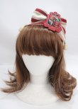 画像1: Angelic Pretty / British Emblemグログランカチューシャ  ボルドー Y-25-03-17-029-AP-AC-SZ-ZY (1)