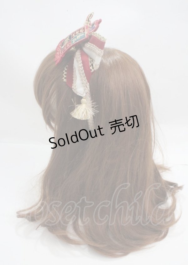 画像2: Angelic Pretty / British Emblemグログランカチューシャ  ボルドー Y-25-03-17-029-AP-AC-SZ-ZY (2)