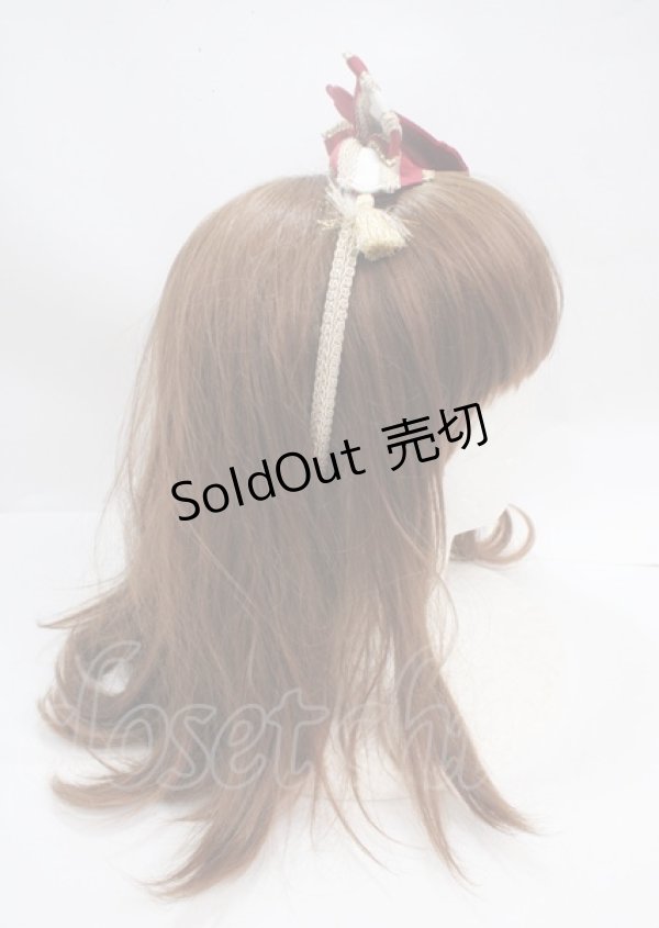 画像3: Angelic Pretty / British Emblemグログランカチューシャ  ボルドー Y-25-03-17-029-AP-AC-SZ-ZY (3)