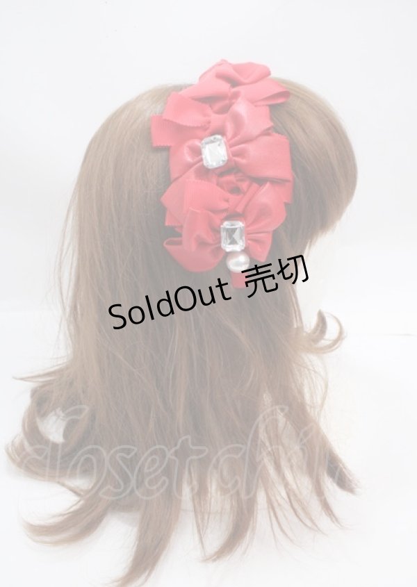 画像3: Angelic Pretty / Prima Ribbonカチューシャ  レッド Y-25-03-17-030-AP-AC-SZ-ZY (3)
