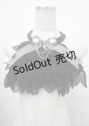 画像: ALICE and the PIRATES / Brilliant Notice〜華麗なる怪盗団からの予告状〜クラシカルジャボ  黒 Y-25-03-17-032-PA-ZA-SZ-ZY