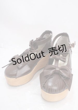 画像: axes femme kawaii / トリプルリボンシューズ M 茶 Y-25-03-17-036-AX-SH-SZ-ZY