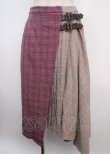 画像1: axes femme / チェック×チェックスカート M ピンク Y-25-03-20-052-AX-SK-SZ-ZI (1)