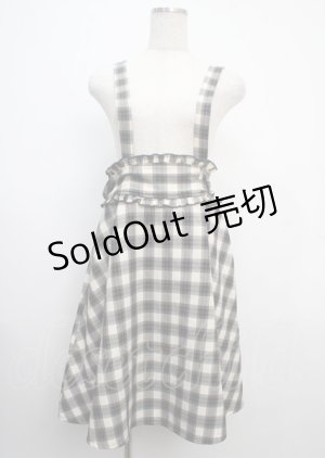 画像: axes femme POETIQUE / バックプリーツサス付スカート M 紺 Y-25-03-20-054-AX-SK-SZ-ZI