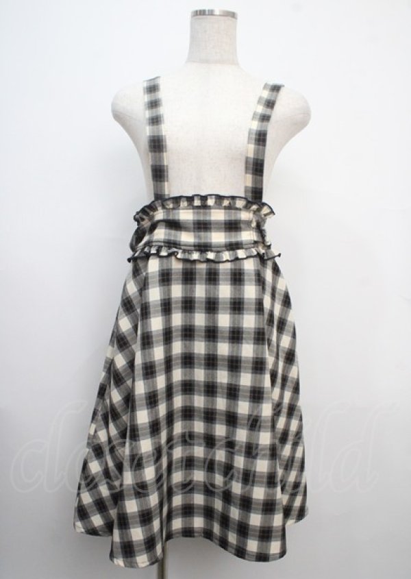画像1: axes femme POETIQUE / バックプリーツサス付スカート M 紺 Y-25-03-20-054-AX-SK-SZ-ZI (1)