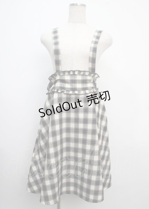 画像1: axes femme POETIQUE / バックプリーツサス付スカート M 紺 Y-25-03-20-054-AX-SK-SZ-ZI (1)