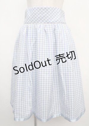 画像: axes femme POETIQUE / コードデザインフレアスカート M サックス Y-25-03-20-056-AX-SK-SZ-ZI