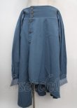 画像1: axes femme POETIQUE / 袖デザインラップ風スカート M ブルー Y-25-03-20-057-AX-SK-SZ-ZI (1)