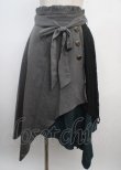 画像1: axes femme POETIQUE / 連ボタンイレヘムスカート M 黒 Y-25-03-20-064-AX-SK-SZ-ZI (1)
