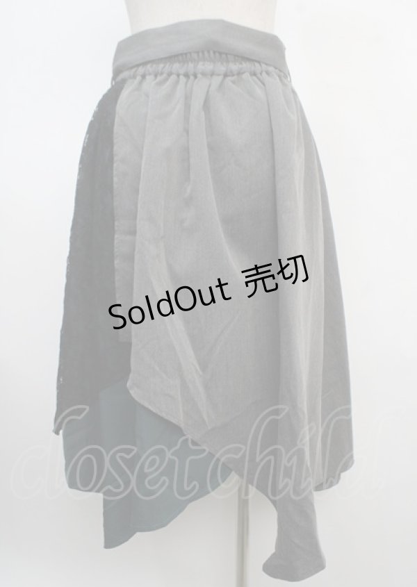 画像2: axes femme POETIQUE / 連ボタンイレヘムスカート M 黒 Y-25-03-20-064-AX-SK-SZ-ZI (2)