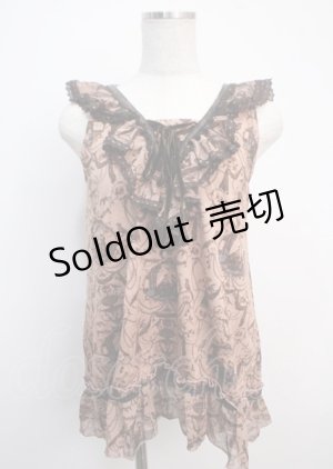 画像: axes femme / アンティークptニットノースリーブ M 淡ピンク Y-25-03-20-071-AX-TO-SZ-ZI