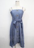 画像1: axes femme / フィッシュテールワンピース M ブルー Y-25-03-20-074-AX-OP-SZ-ZI (1)