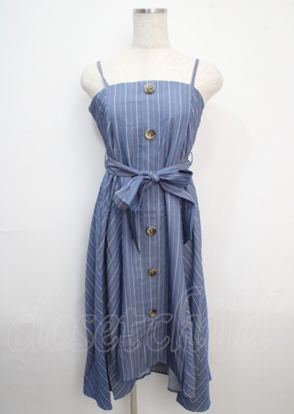 画像1: axes femme / フィッシュテールワンピース M ブルー Y-25-03-20-074-AX-OP-SZ-ZI (1)