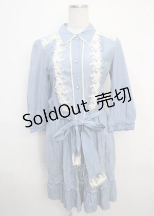 画像: axes femme / シャツワンピース  サックス Y-25-03-20-084-AX-OP-AS-ZI