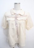 画像1: axes femme POETIQUE / モチーフレースフリルブラウス M ベージュ Y-25-03-20-106-AX-BL-SZ-ZI (1)