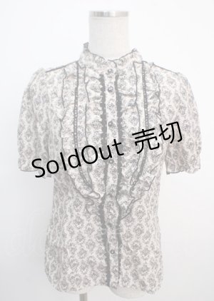 画像: axes femme / 壁紙柄ブラウス M キナリ Y-25-03-20-108-AX-BL-SZ-ZI