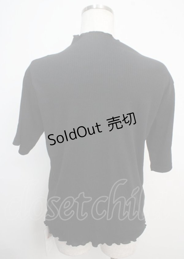画像2: axes femme / カットワークプチハイトップス M 黒 Y-25-03-20-015-AX-TO-SZ-ZI (2)