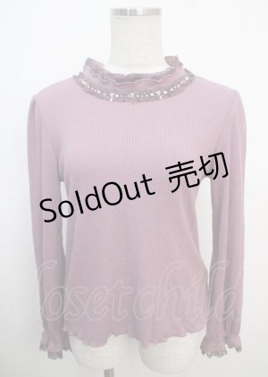 画像: axes femme / フリルカットプルオーバー M パープル Y-25-03-20-031-AX-TO-SZ-ZI