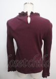 画像2: axes femme / ネックレスデザインリブプルオーバー M パープル Y-25-03-20-032-AX-TO-SZ-ZI (2)