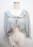 画像1: axes femme / シフォンフリルショートカーデ M サックス Y-25-03-20-042-AX-TO-SZ-ZI (1)