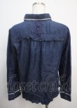 画像2: axes femme / ブラウス M 紺 Y-25-03-20-043-AX-BL-SZ-ZI (2)
