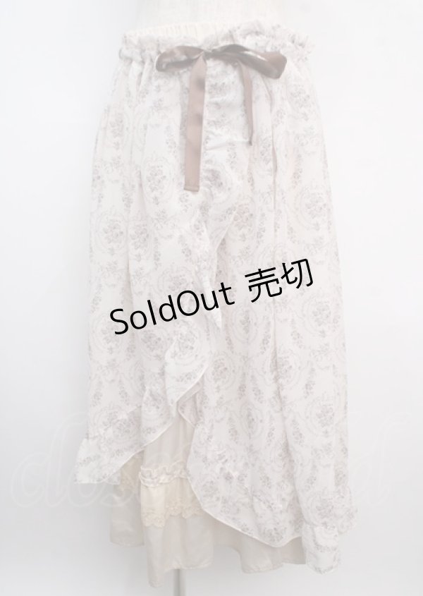 画像1: axes femme / オーナメント柄ラップスカート M  Y-25-03-20-047-AX-SK-SZ-ZI (1)