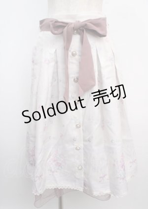 画像: axes femme / スイートピーパネル柄スカート M 生成り Y-25-03-20-048-AX-SK-SZ-ZY