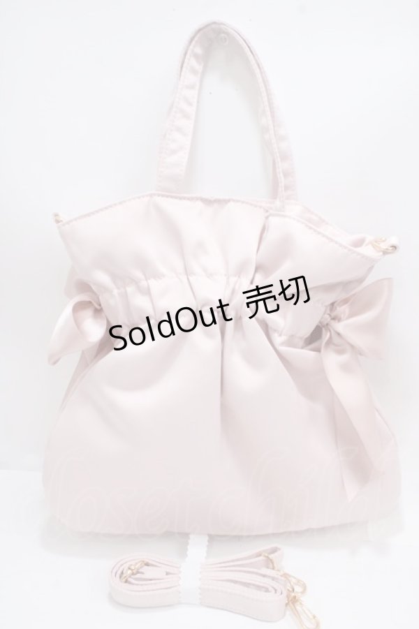 画像2: Maison de FLEUR / sakuraダブルリボン2Wayトートバッグ F ピンク Y-25-03-21-043-LO-BG-SZ-ZY (2)