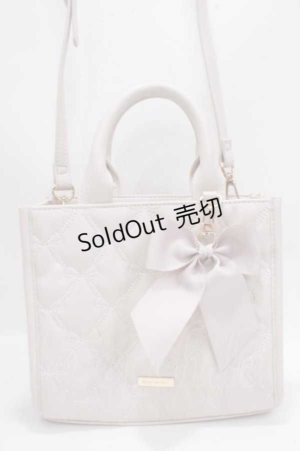 画像1: Maison de FLEUR / あこがれのリボンキルティング2wayトートバッグ F ピンク Y-25-03-21-045-LO-BG-SZ-ZY (1)