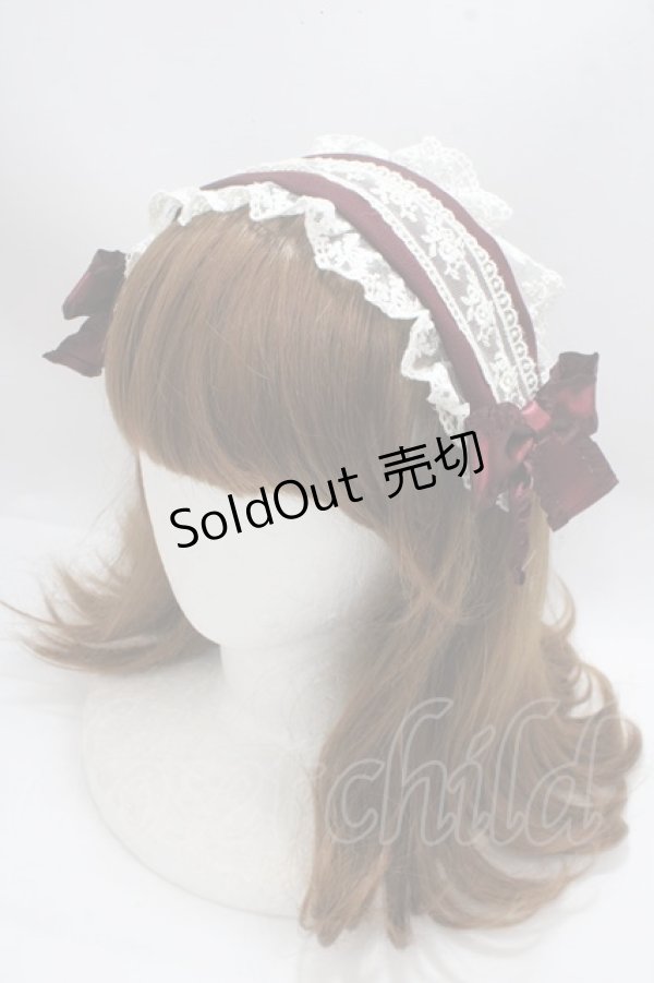 画像1: Pina sweetcollection / ローズラインカチューシャ  ワイン Y-25-03-21-051-LO-AC-SZ-ZY (1)