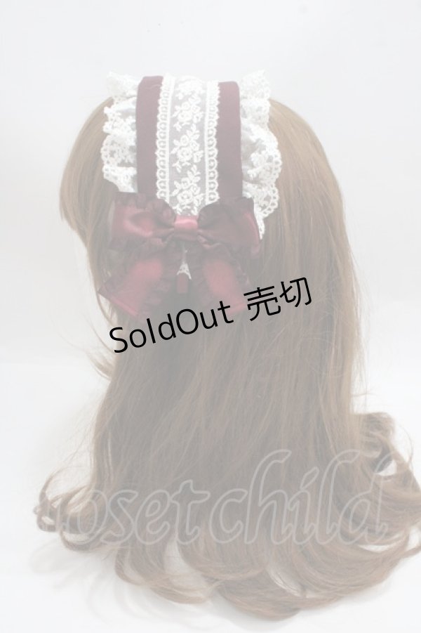 画像2: Pina sweetcollection / ローズラインカチューシャ  ワイン Y-25-03-21-051-LO-AC-SZ-ZY (2)