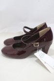 画像2: axes femme / エナメル＆ベロアパンプス M ワイン Y-25-03-21-054-AX-SH-SZ-ZY (2)