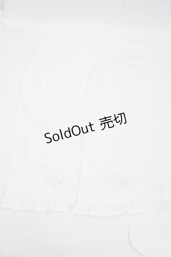 画像3: axes femme kawaii / アームカバー付チャイナ釦ブラウス M 白 Y-25-03-21-067-AX-BL-SZ-ZY (3)