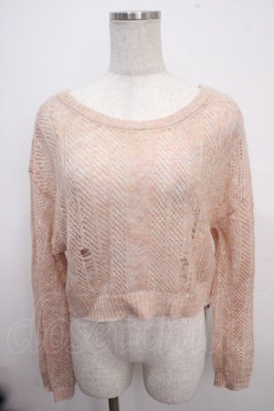 画像: axes femme POETIQUE / 2WAYモヘアニットプルオーバー M オレンジ Y-25-03-21-084-AX-TO-SZ-ZY