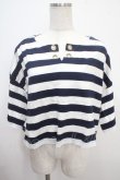 画像1: Fi.n.t  / ハトメ使いワイドボーダーT F ネイビー Y-25-03-21-092-LO-TS-SZ-ZY (1)