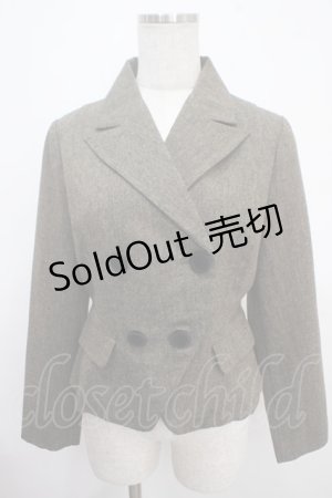 画像: an another angelus / グレンチェックショートジャケット  ブラウン Y-25-03-21-097-CA-JA-SZ-ZY
