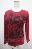 画像1: ALGONQUINS / プリントTシャツ F 赤 Y-25-03-21-100-AL-TO-SZ-ZY (1)