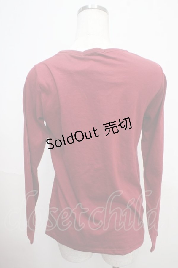 画像2: ALGONQUINS / プリントTシャツ F 赤 Y-25-03-21-100-AL-TO-SZ-ZY (2)