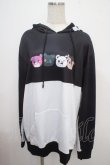 画像1: NieR Clothing / プリントフードプルパーカー  黒×白 Y-25-03-21-101-PU-TO-SZ-ZY (1)